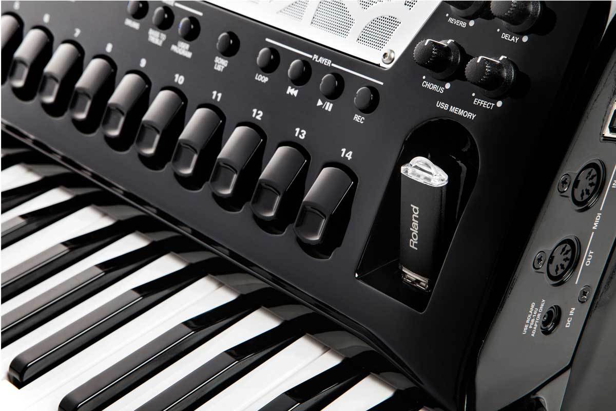 Roland V-Accordion FR-8X BK ブラック Vアコーディオン ピアノ鍵盤