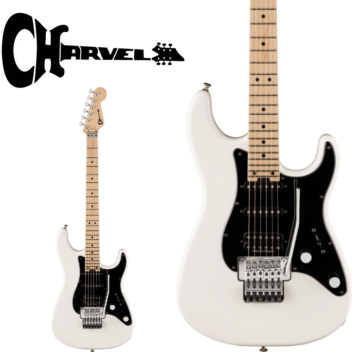 Charvel MJ So-Cal Style 1 HSS FR M -Snow White-【ローン金利0