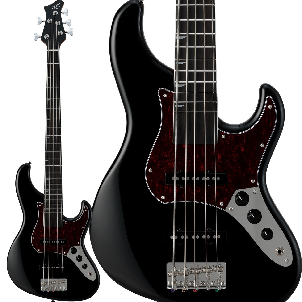 RYOGA VAL-BASS5 BLK 5弦ベース パッシブ 北米産アルダーボディ ジャズ