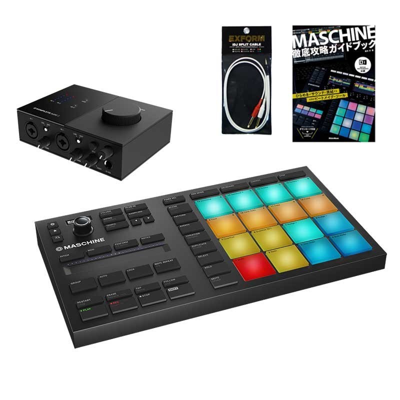 NATIVE INSTRUMENTS MASCHINE MIKRO MK3 + KOMPLETE AUDIO 2 トラック制作スタートSET  【iZotope Elements Suite付属】（新品/送料無料）【楽器検索デジマート】