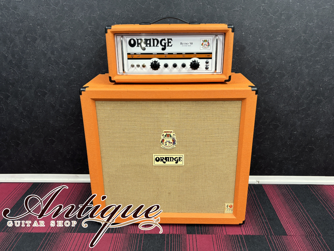 ORANGE RETORO50 Custom Shop 2004 w/Flight Case & 40th Anniv PPC412