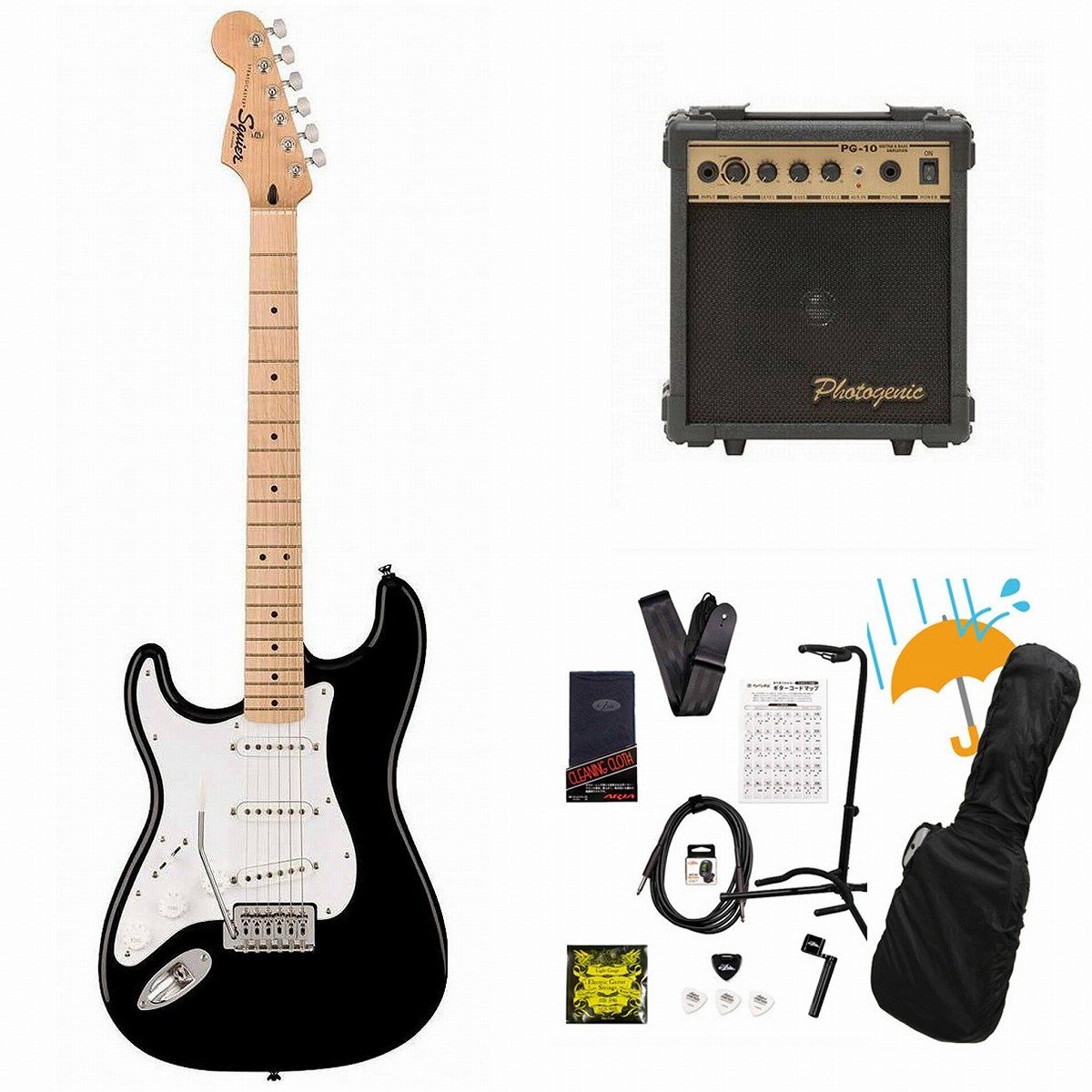 左利き用Squier by Fender スクワイヤーフェンダー