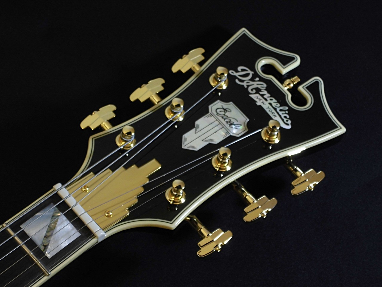 D'Angelico Excel 59 / Solid Black【アウトレット特価 !! 】（新品