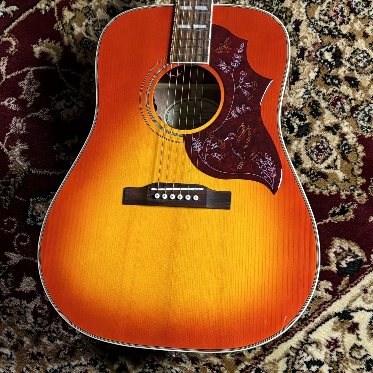 Epiphone ハミングバード　 studio サンバーストエレアコ Epiphone A 60s Classic Updated With Solid Spruce Top and