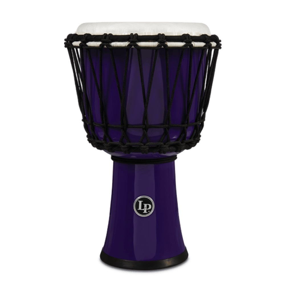 LP LP1607PL 7-INCH ROPE TUNED CIRCLE DJEMBE WITH PERFECT-PITCH HEAD Purple ジャンベ