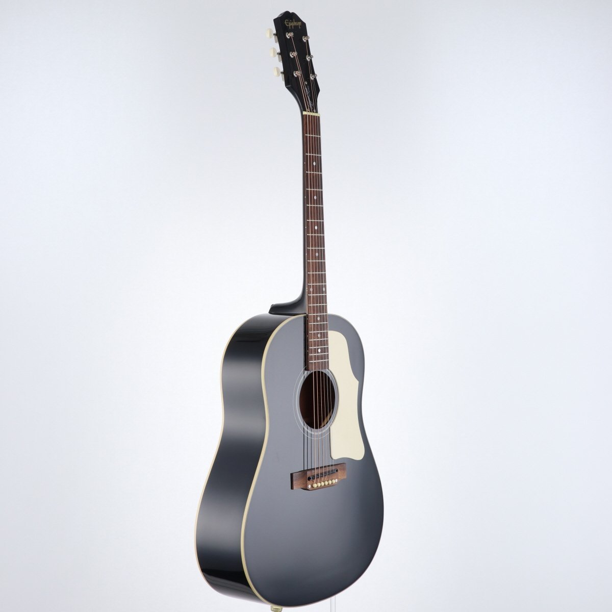 エレアコギター】-Epiphone-トレードマークのエボニーカラーが