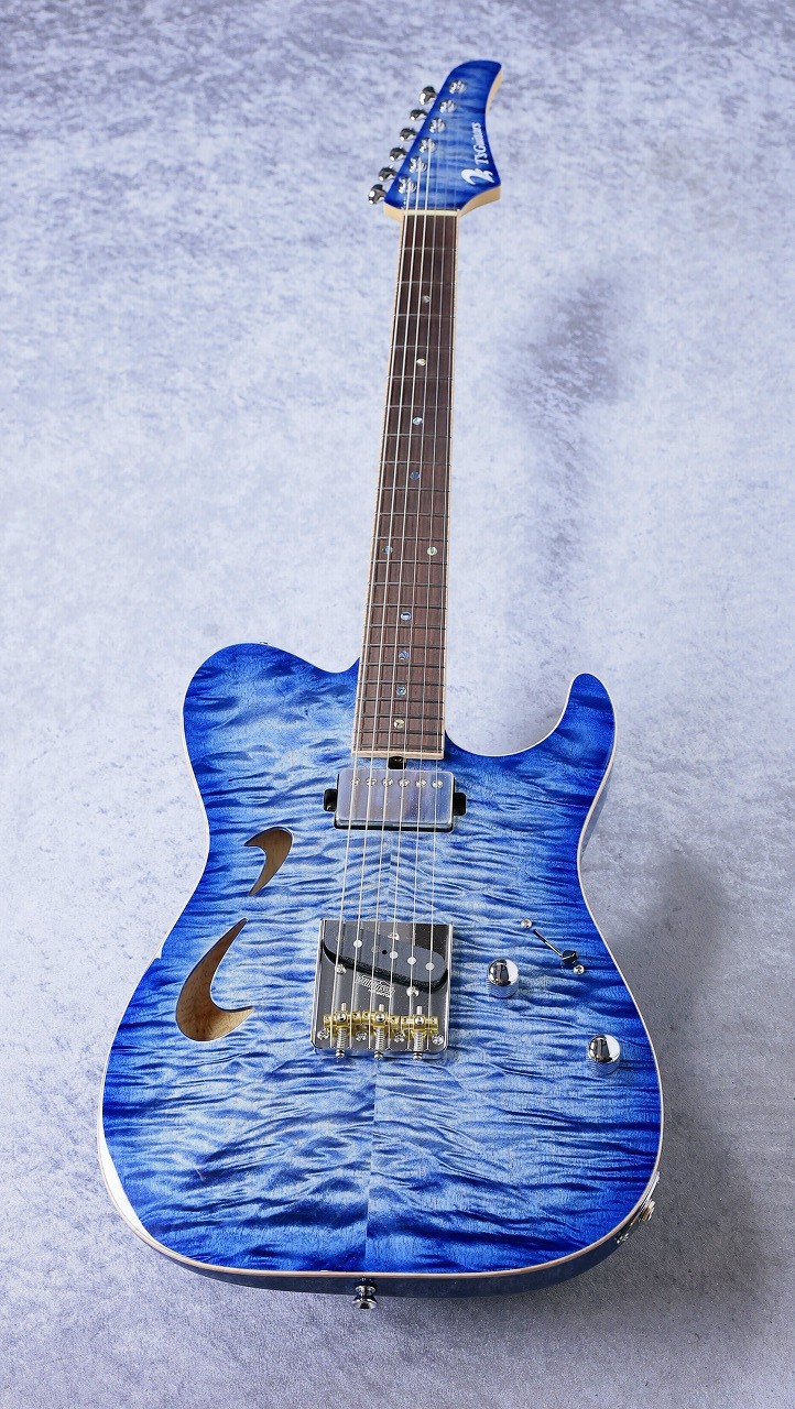 T's Guitars DTL-Hollow 22 ~ Trans Blue Denim Burst ~[約2.74
