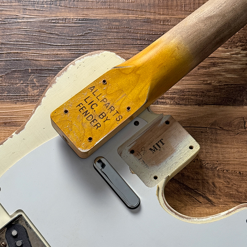 NO BRAND MJT Body & ALLPARTS Neck Telecaster with Cream T Pickups