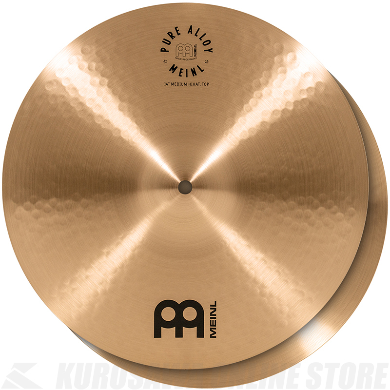 Meinl Cymbals Pure Alloy Series ハイハットシンバル 14" Medium Hihat PA14MH