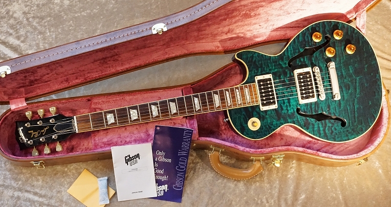 Gibson Custom Shop YCS Les Paul Style-F Quilt Peacock 1996年製USED 