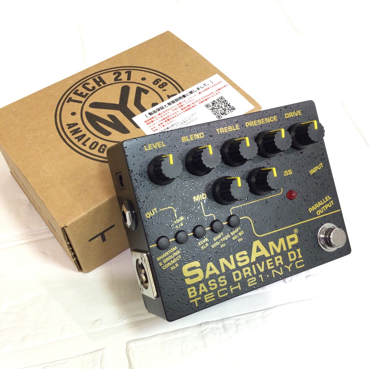 TECH21 SansAmp BASS DRIVER D.I. Ver.2【大定番ベースプリアンプ