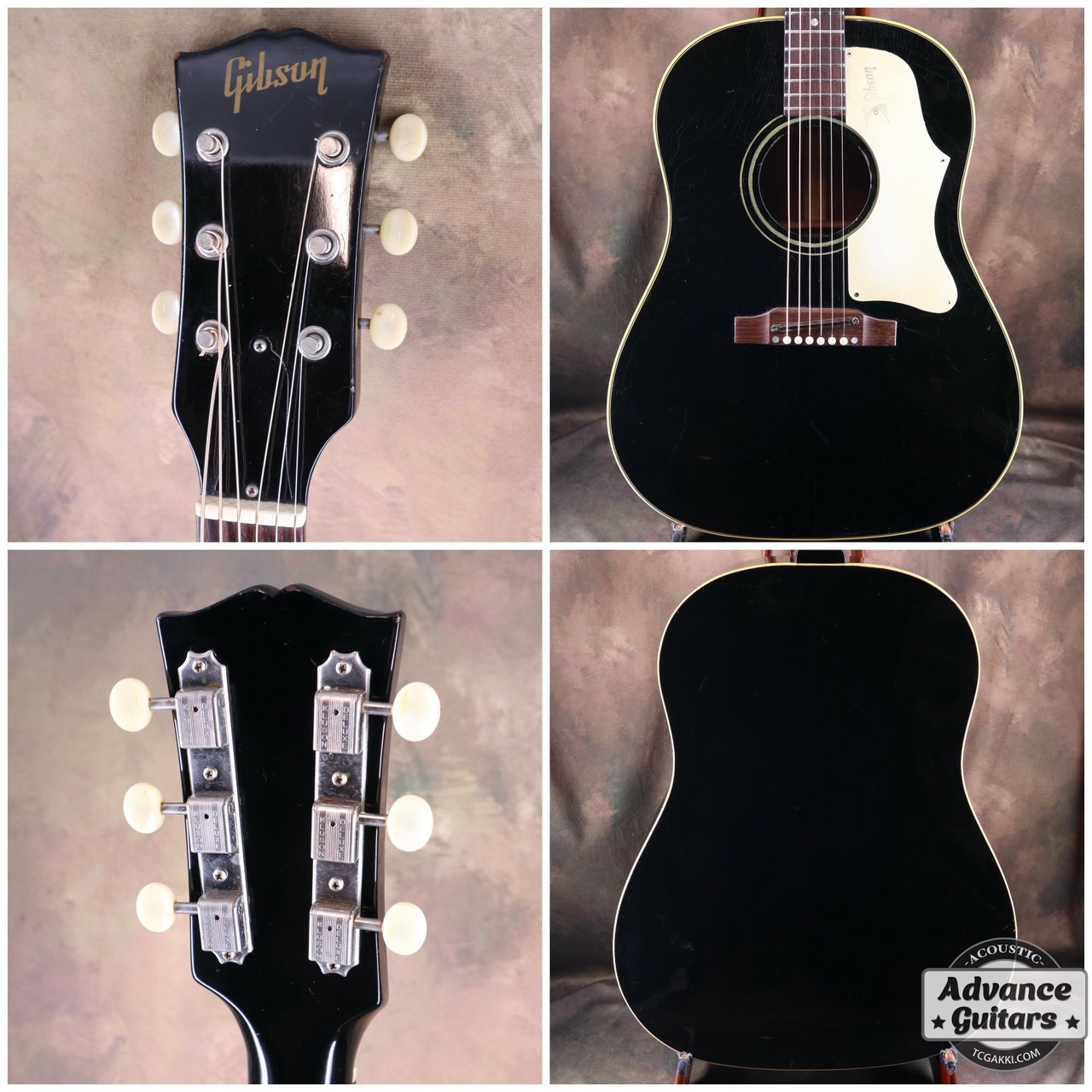 Gibson 1968年製 J-45 Ebony Black（ビンテージ）【楽器検索