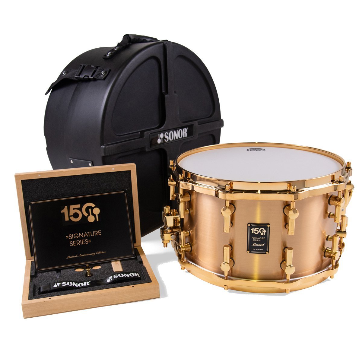 Sonor 150th Signature Cast Bronze Snare Drum 14x8 SN-11183590 