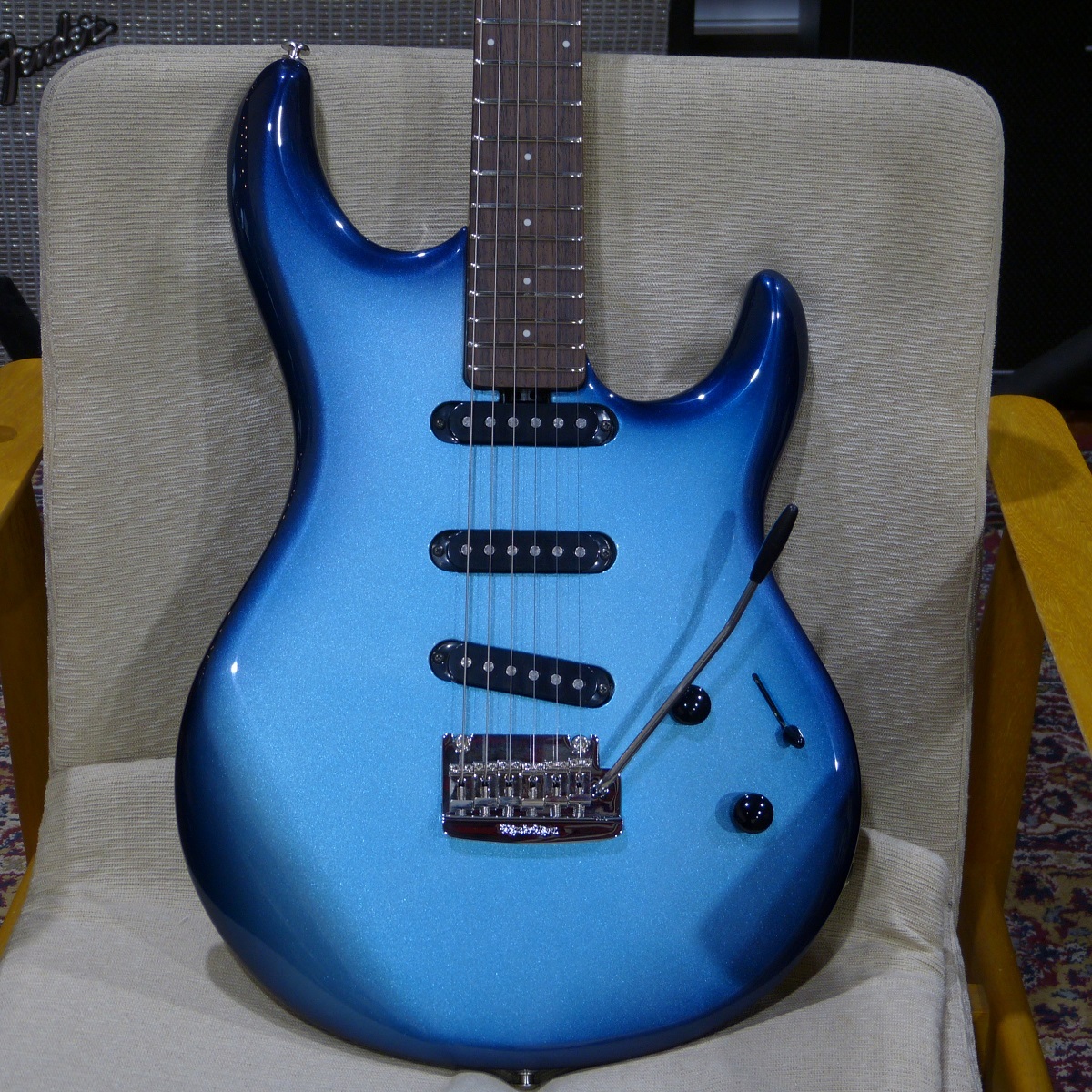 要問い合せ♥️男前ロックな空間♥️遊び心満点♪テーブル　机　世田谷ベース MUSIC MAN Luke 4 SSS Diesel Blue 【3シングルの極み】（新品/送料