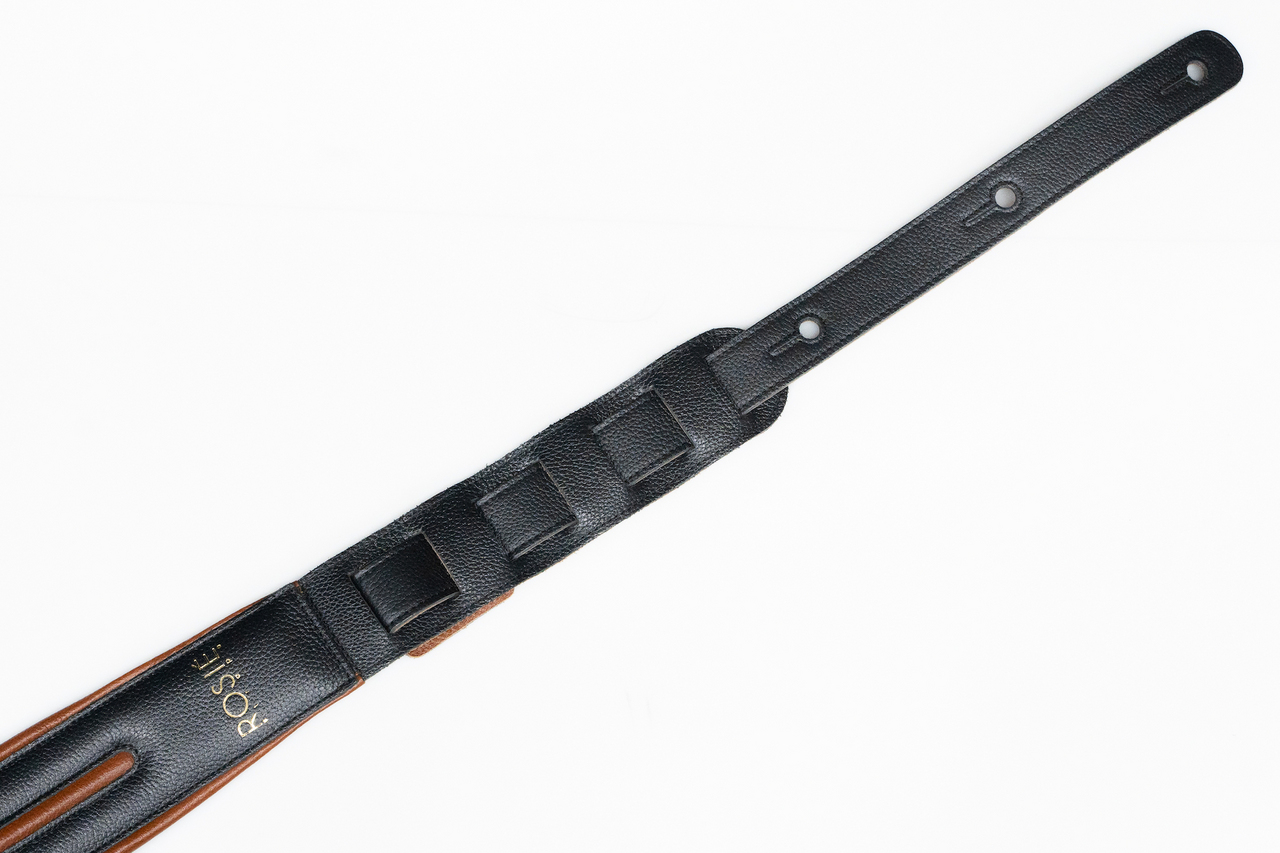 Rosi? ROSIE straps Black with Brown Details 2.5inch  【横浜店】（新品/送料無料）【楽器検索デジマート】
