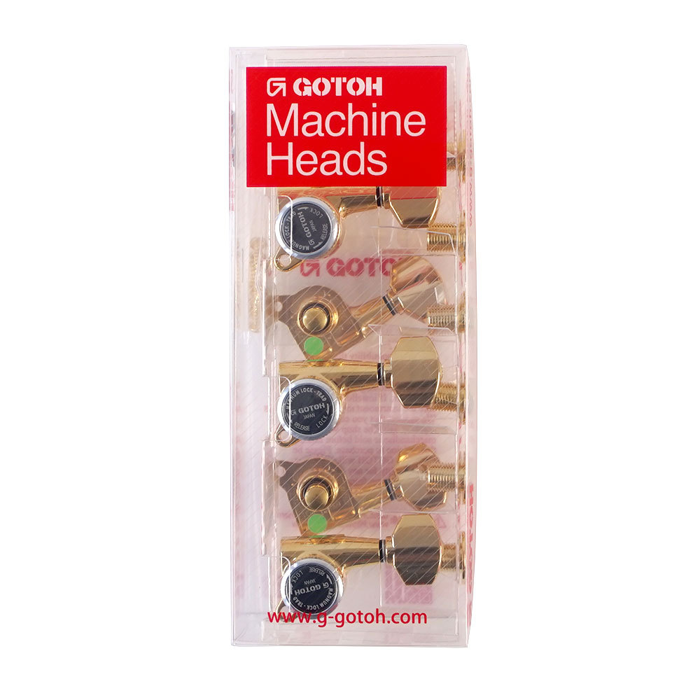 【新品未使用】GOTOH ゴールドペグ ゴトー ギター ペグ GOTOH SG301 04 G( ゴールド) L3 R3 両側 6