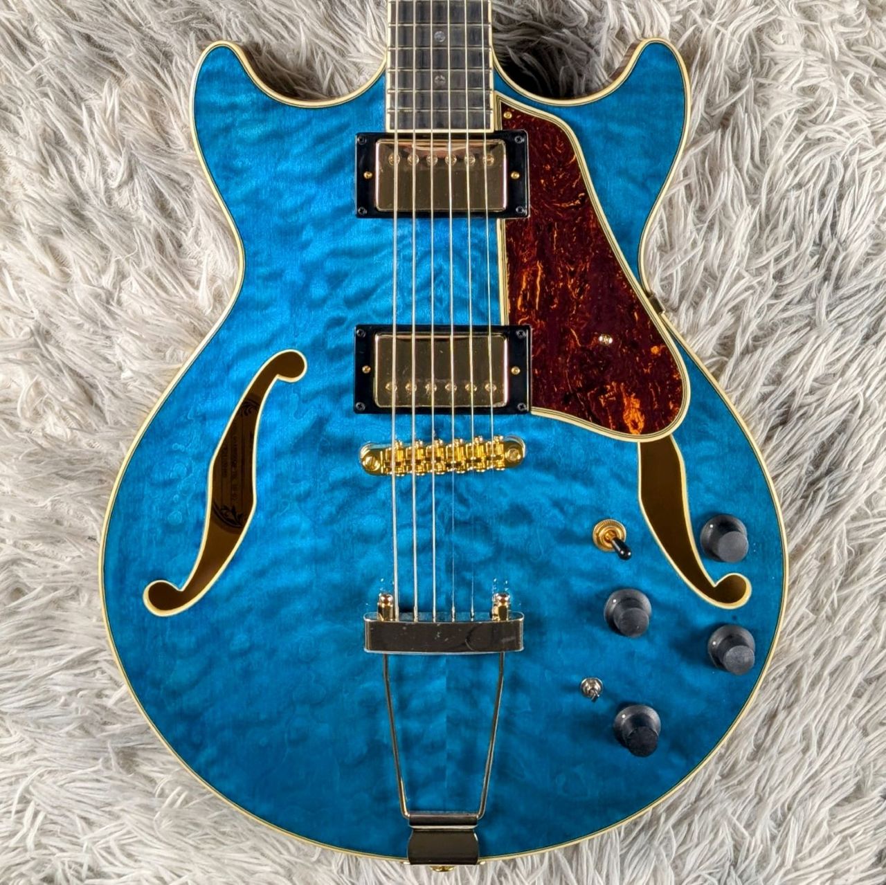 Ibanez AMH90QM TBL フルアコギター アイバニーズ 【島村楽器