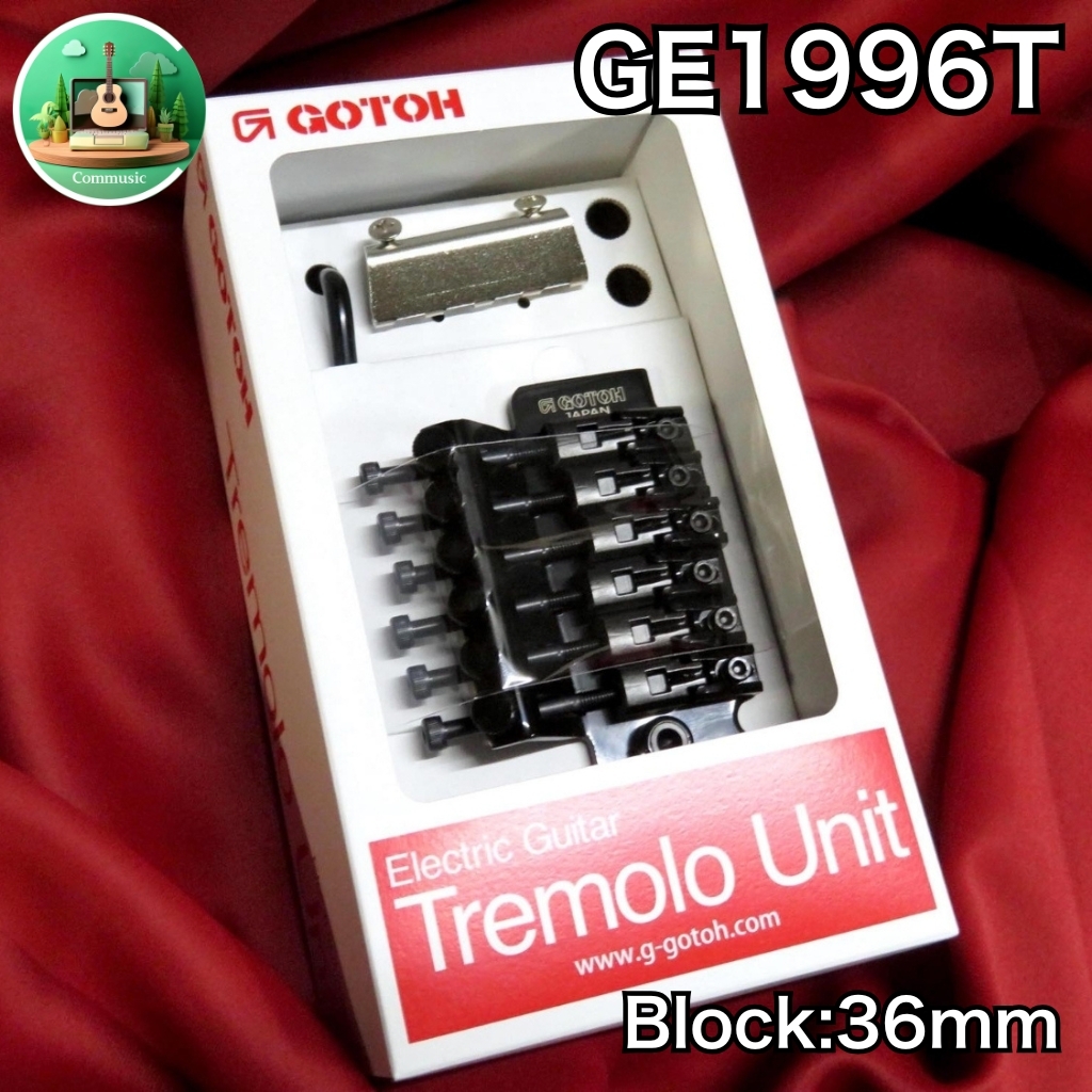 GOTOH GE1996T-B / 36mmブロック 国産 トレモロ ユニット ブリッジ
