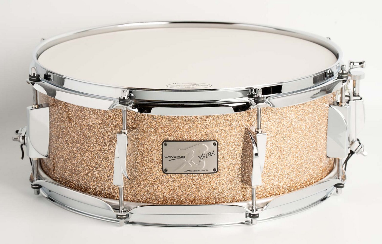 canopus JSM-1455 CPS 刃 YAIBA Maple Snare Drum Champagne Sparkle 