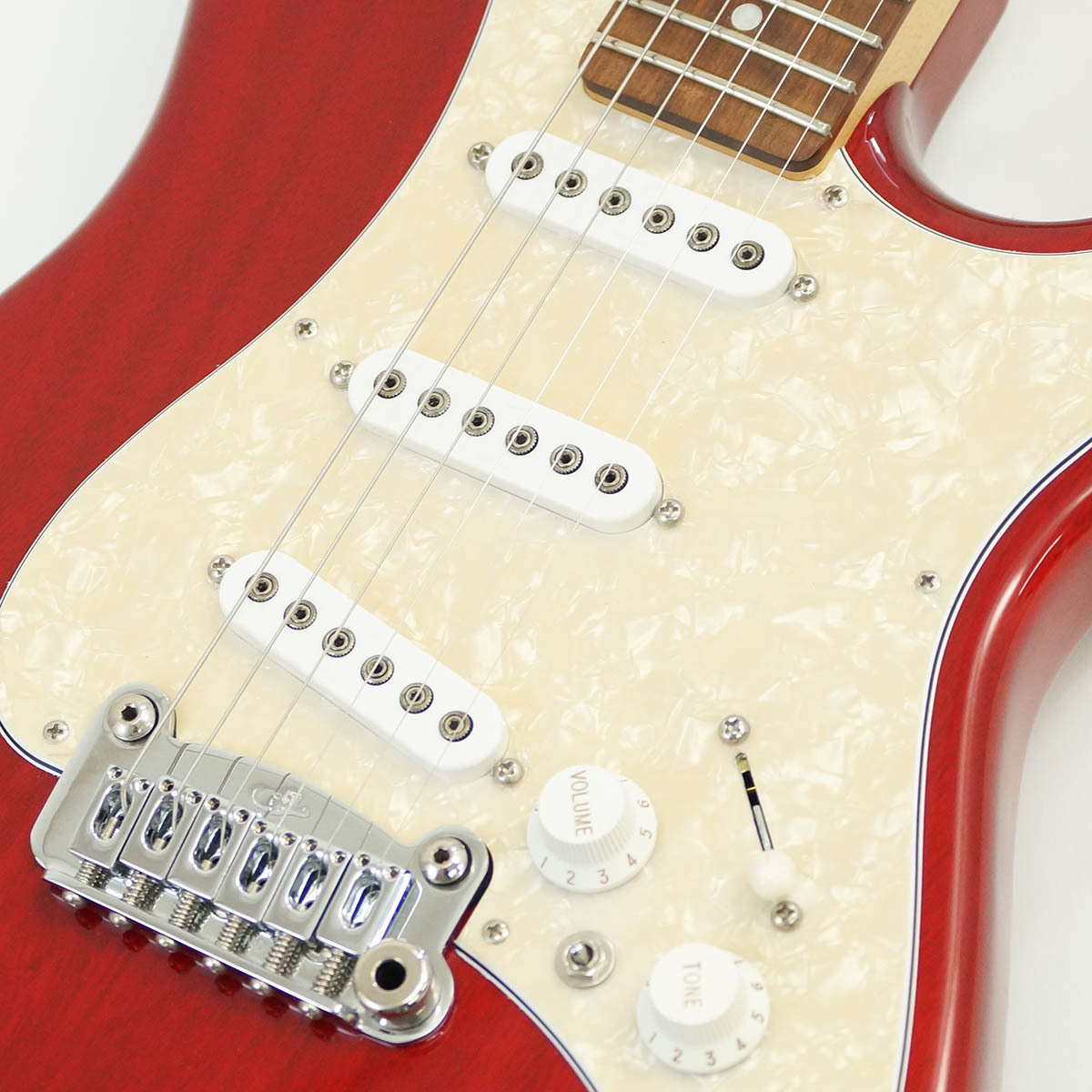 G&L USA 40th Anniversary S-500 (Clear Ruby Red/Caribbean
