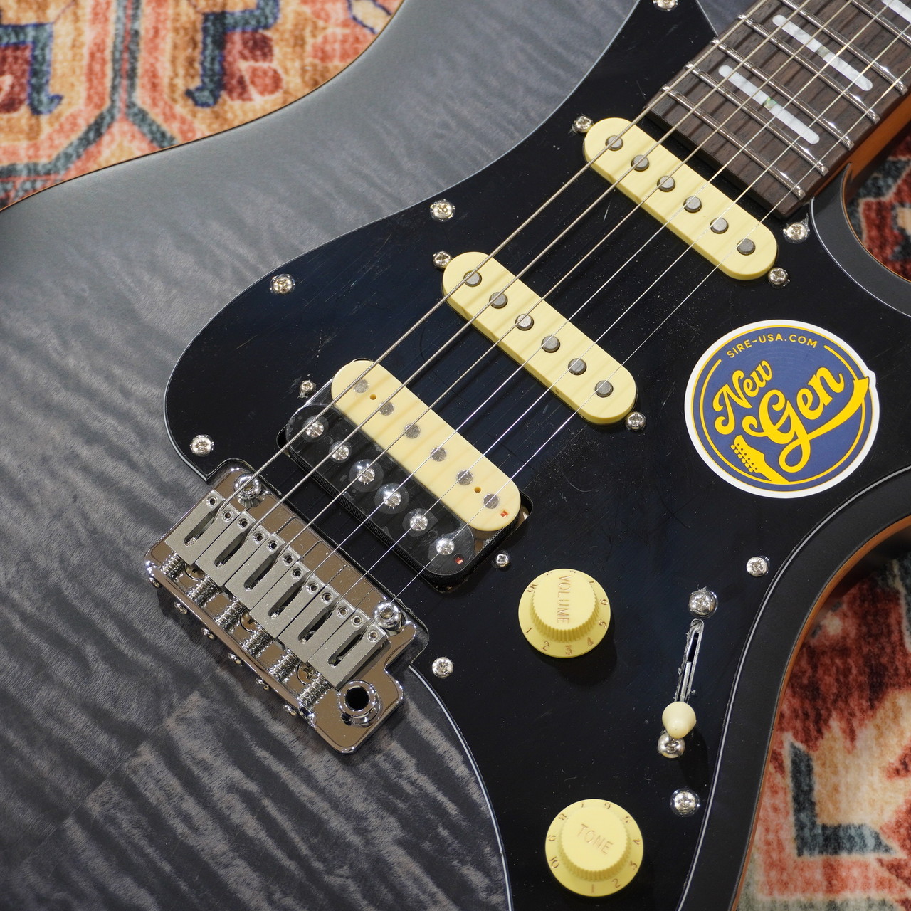 Sire Larry Carlton S7 FM New Gen TBK (Transparent Black Satin