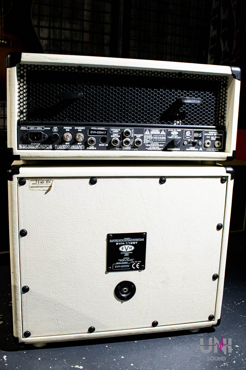 EVH 5150 III 50W 6L6 Head Ivory w/ EVH-112ST Cabinet & Foot Switch 