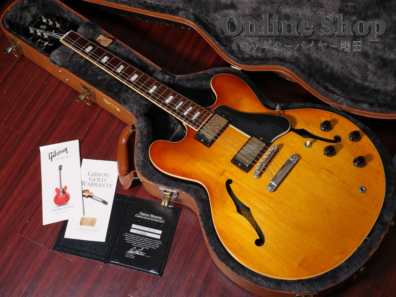 Gibson Memphis 2017 ES-335 Block Plain Top Faded Light Burst（中古