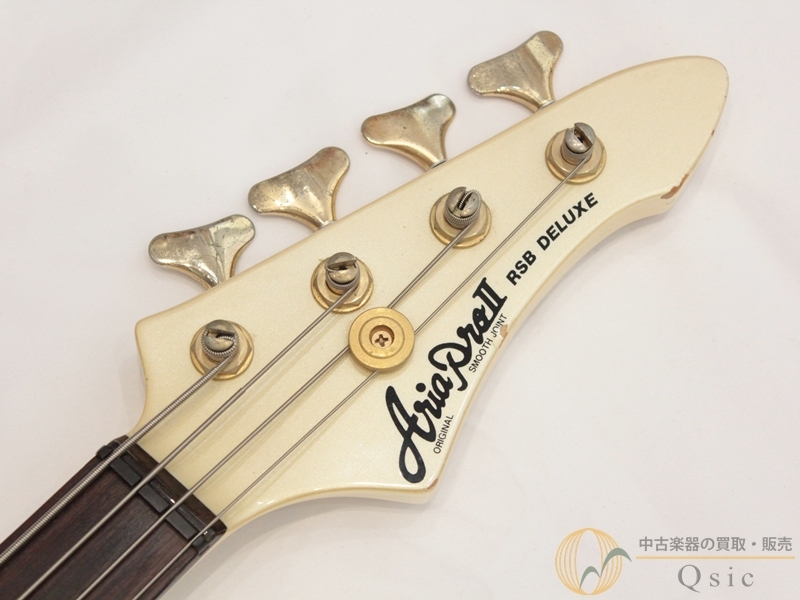 レア　Aria Pro II RSB DELUXE エレキベース　日本製 Aria Pro II RSB Deluxe-II Pearl White（ビンテージ）【楽器
