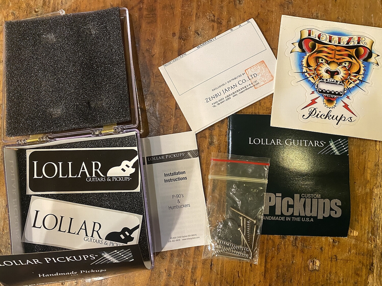 LOLLAR PICKUPS Imperial Standard Aged Nickel Cover SET NECK+BRIDGE