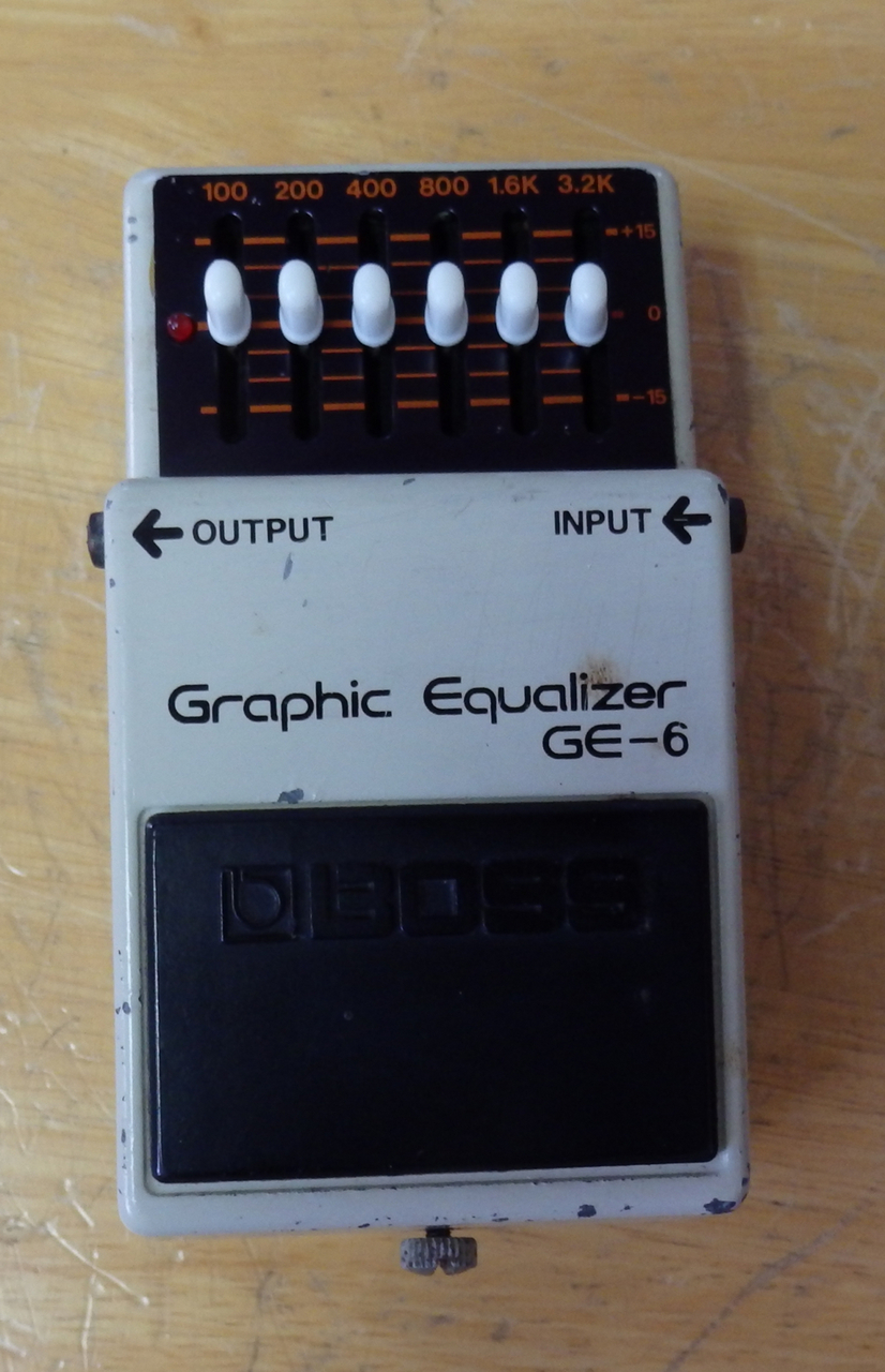 BOSS GE-6 グラフィックイコライザー GE-6 Graphic Equalizer（グラフィックイコライザー） │ BOSS