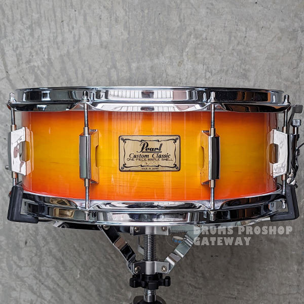 スネアドラム パールカスタムクラッシックワンピースメイプル