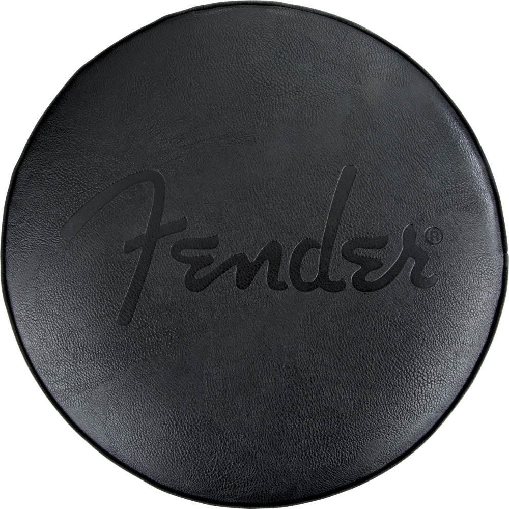 Fender Embossed Black Logo Barstool， Black/Black， 30 バース