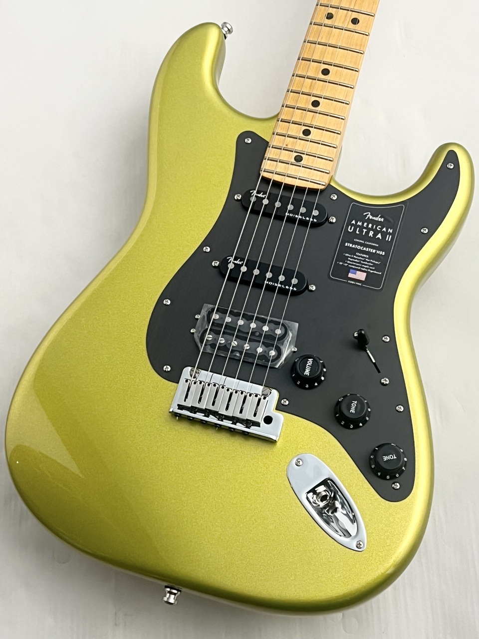 最終値下げ Fender American Ultra HSS 黄色かっ