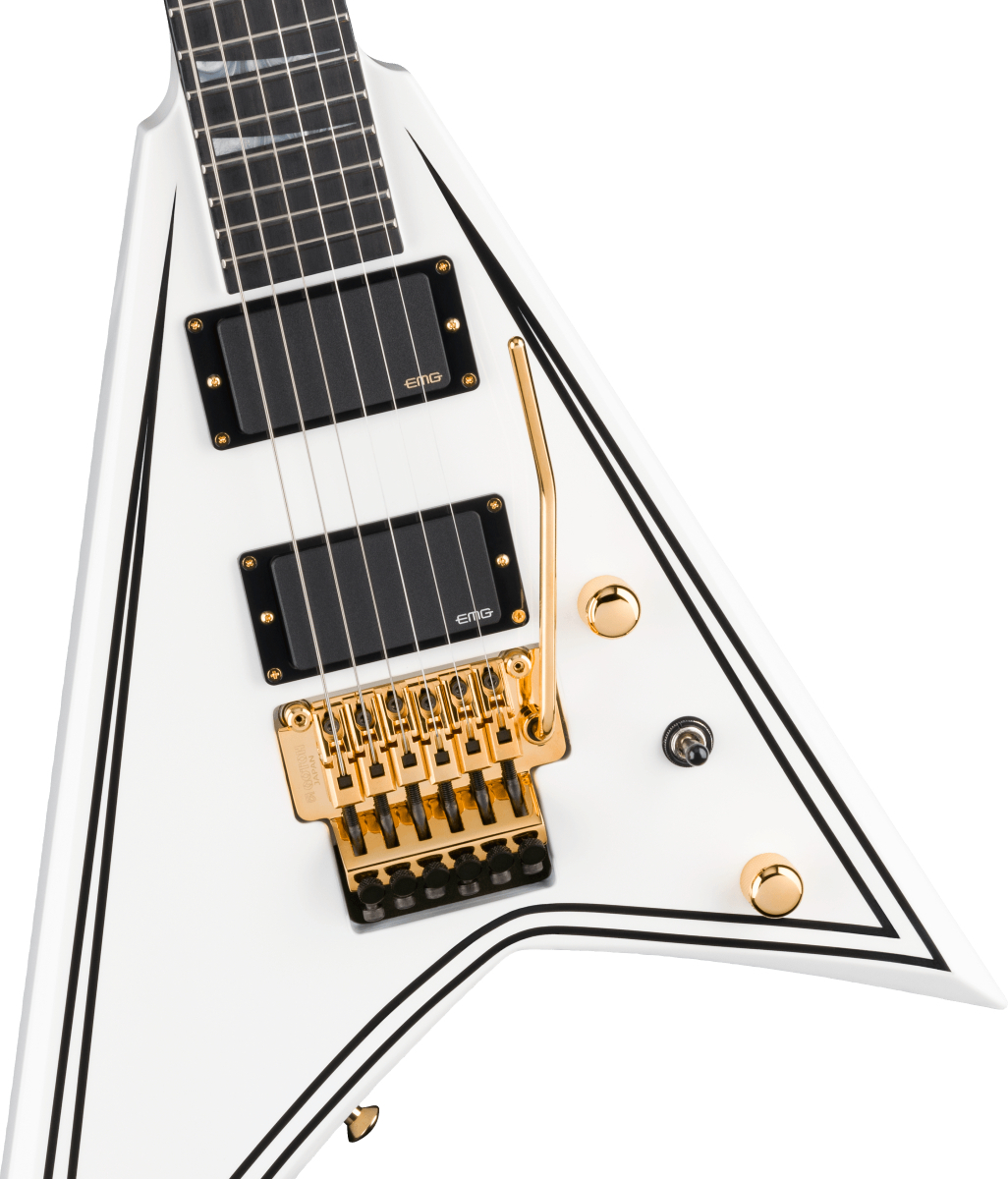 Jackson MJ Series Rhoads RR24MG White with Black Pinstripes（新品