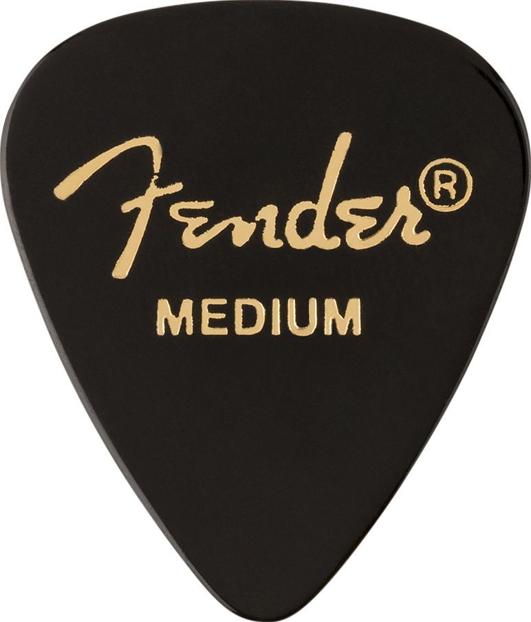 Fender 351 Black Medium ピック 12枚セット ティアドロップ