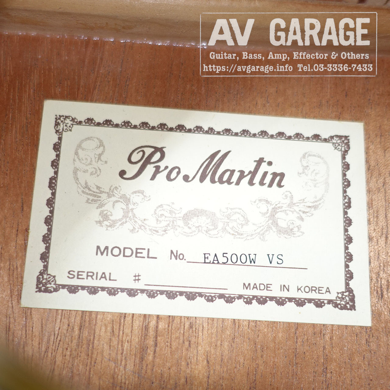 Pro Martin EA-500W Electric Acoustic Guitar（中古）【楽器検索