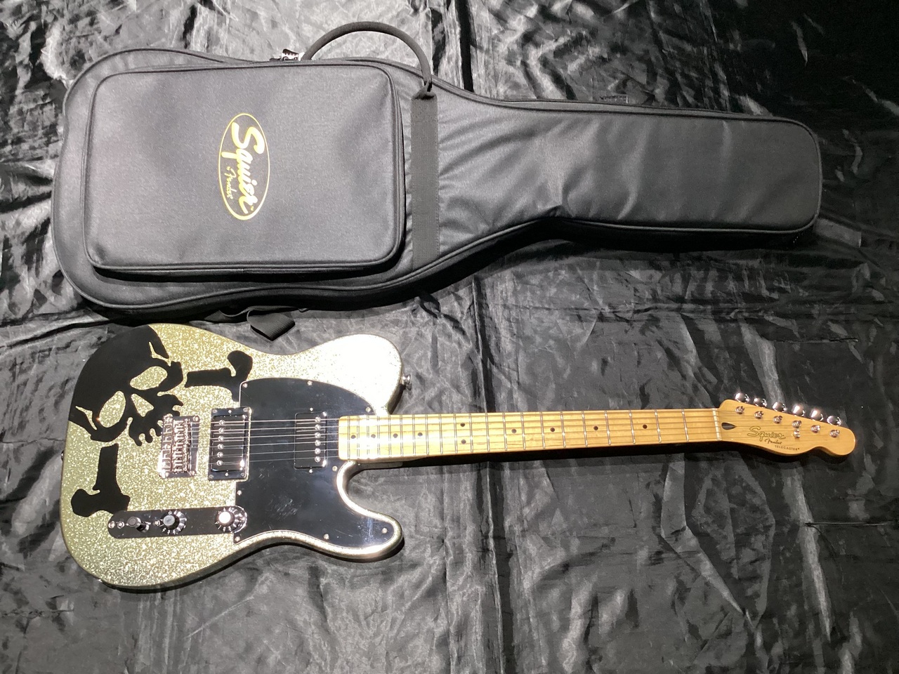 ギター Squier HARUNA TELECASTER Squier by Fender HARUNA TELECASTER Skullsilver Dark Silver