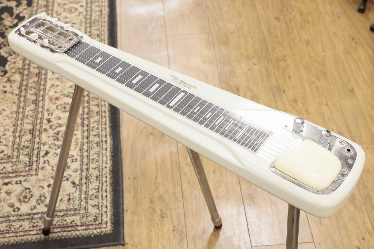 大人の上質  Strings 6 WHITE Lap Guitar【脚付】（中古）【楽器検索 Steel ギター