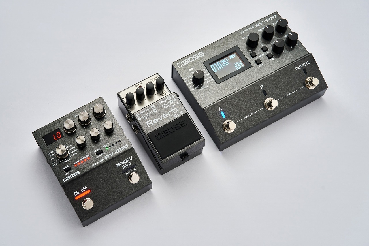 BOSSのエフェクター「200シリーズ」の最新リバーブを発売