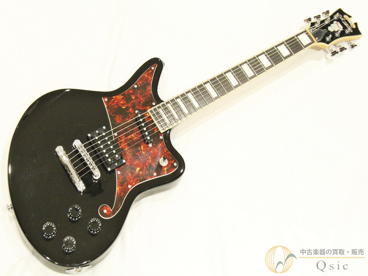 D'Angelico Premier Bedford Offset HS With Stoptail BLK 【返品OK