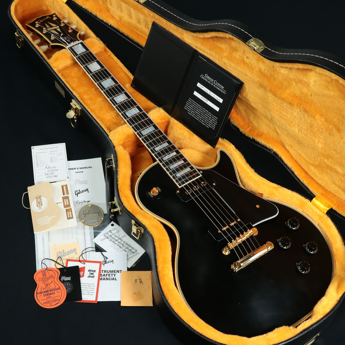 Gibson Custom Shop 1954 Les Paul Custom Staple Pickup Reissue VOS