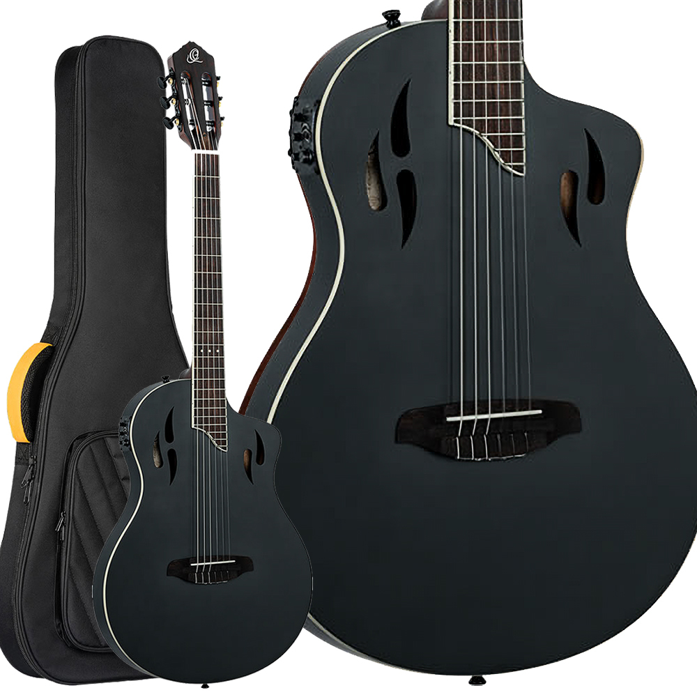 ORTEGA RTPSTD-SBK (ブラック) エレガットギター ギグバッグ付属（新品/送料無料）【楽器検索デジマート】
