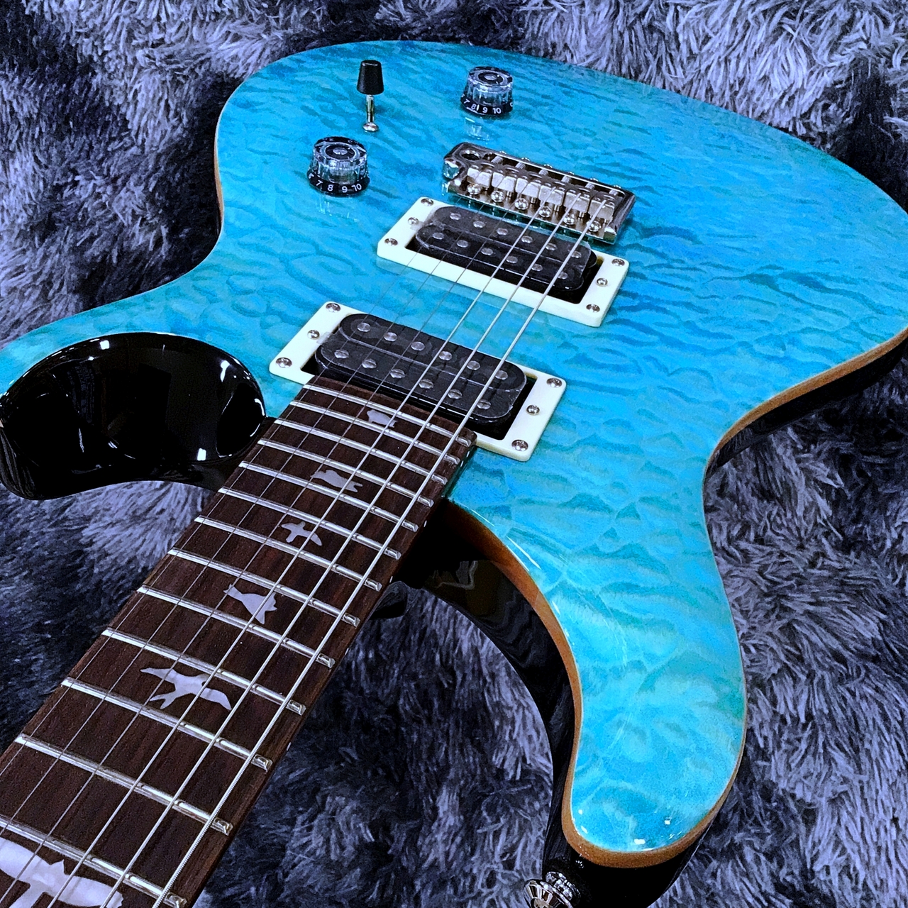 Paul Reed Smith(PRS) SE Custom 24 Quilt Sapphire 【良杢