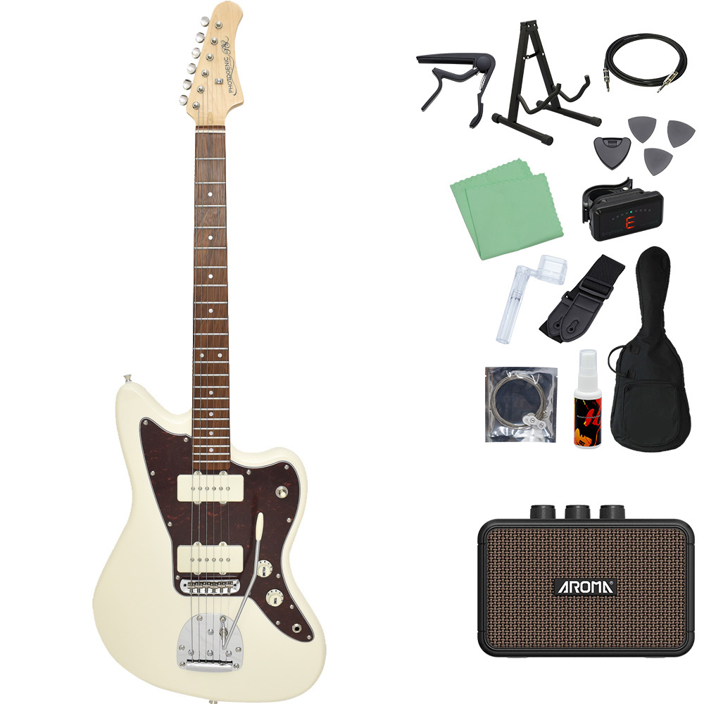 Photogenic JM-220 エレキギター初心者14点セット 【充電式ミニアンプ