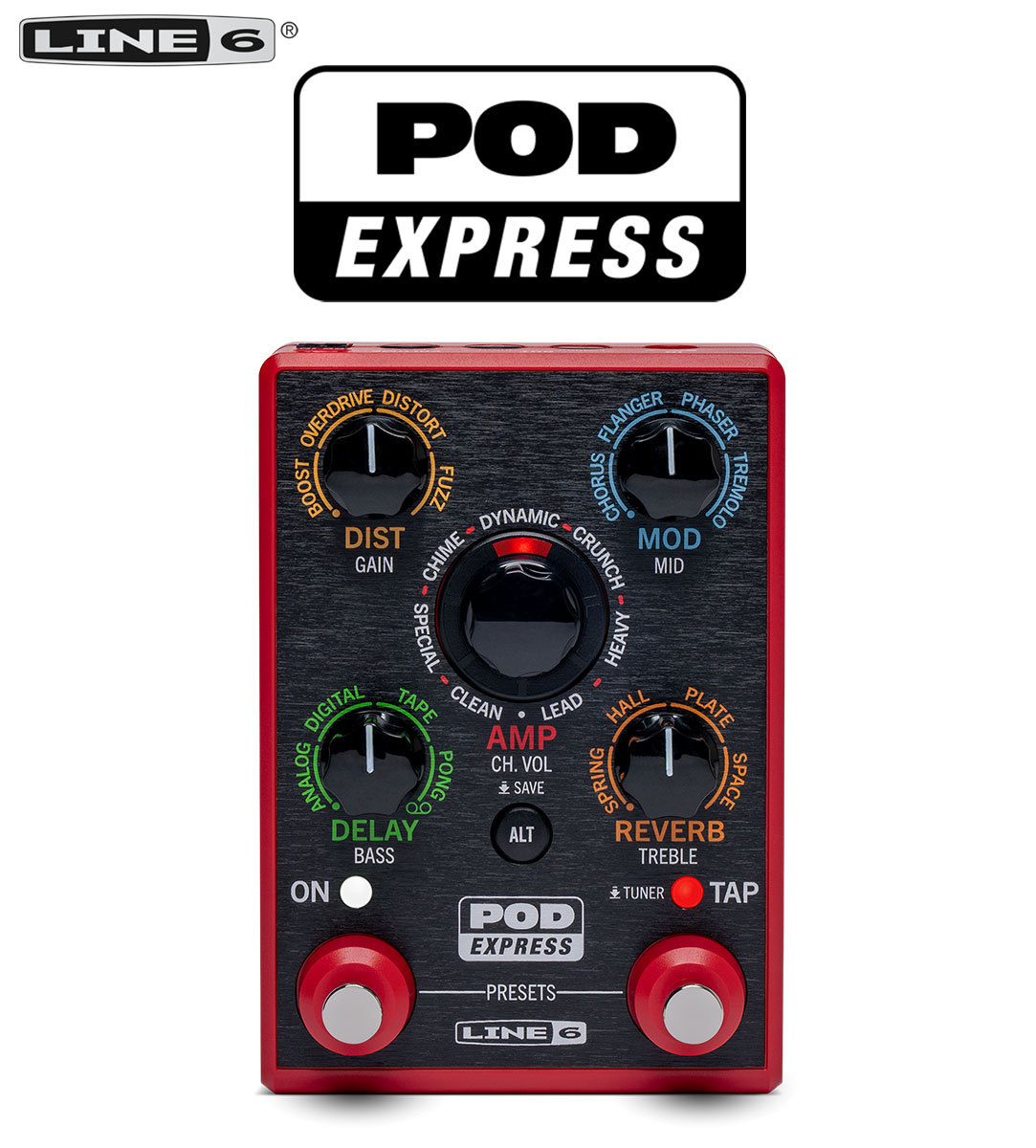 LINE 6 POD Express Guitar ギター用 アンプシュミレーター【新商品 