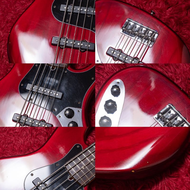 ベース Fender American Deluxe Jazz Bass V 1997 Fender American Deluxe Jazz Bass V Crimson Burst 1997 4.320kg