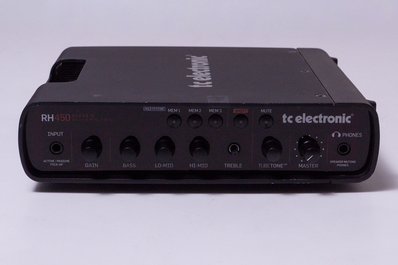 tc electronic RH450 ベース用ヘッドアンプ レビュー】TC ELECTRONIC RH450 名門が手掛ける軽量Dクラスアンプ