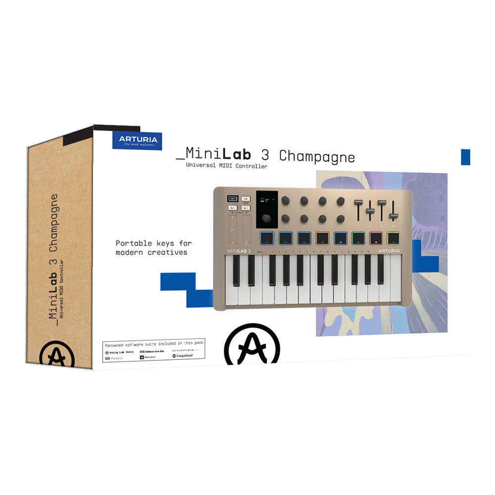 Arturia MiniLab 3 Champagne（新品/送料無料）【楽器検索デジマート】