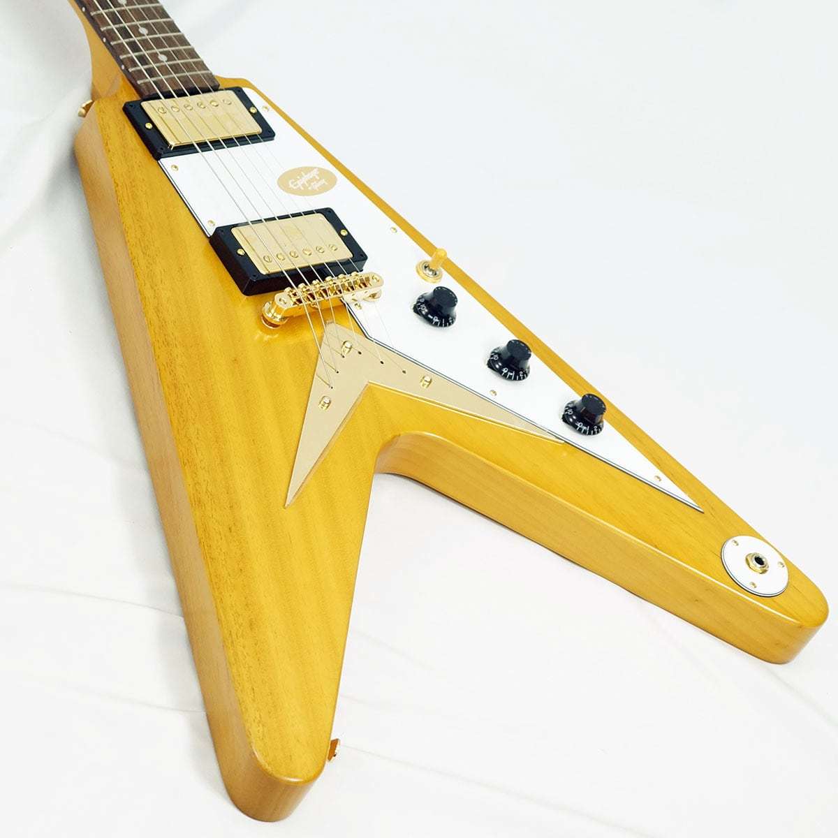 Epiphone Inspired by Gibson Custom Shop 1958 Korina Flying V (Aged