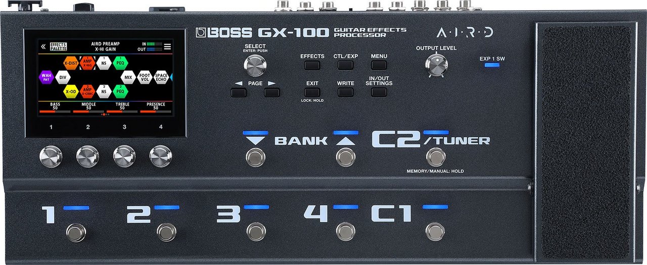 BOSS GX-100 新品 未使用品 ギター マルチエフェクター BOSS（ボス）からマルチ・エフェクター「GX-100」が発売
